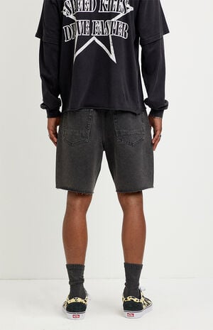 Harrison Cutoff Jean Shorts Black image number 4