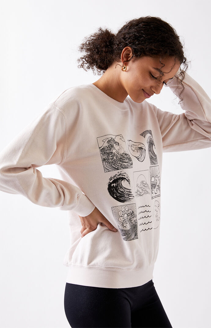 pacsun wave sweatshirt