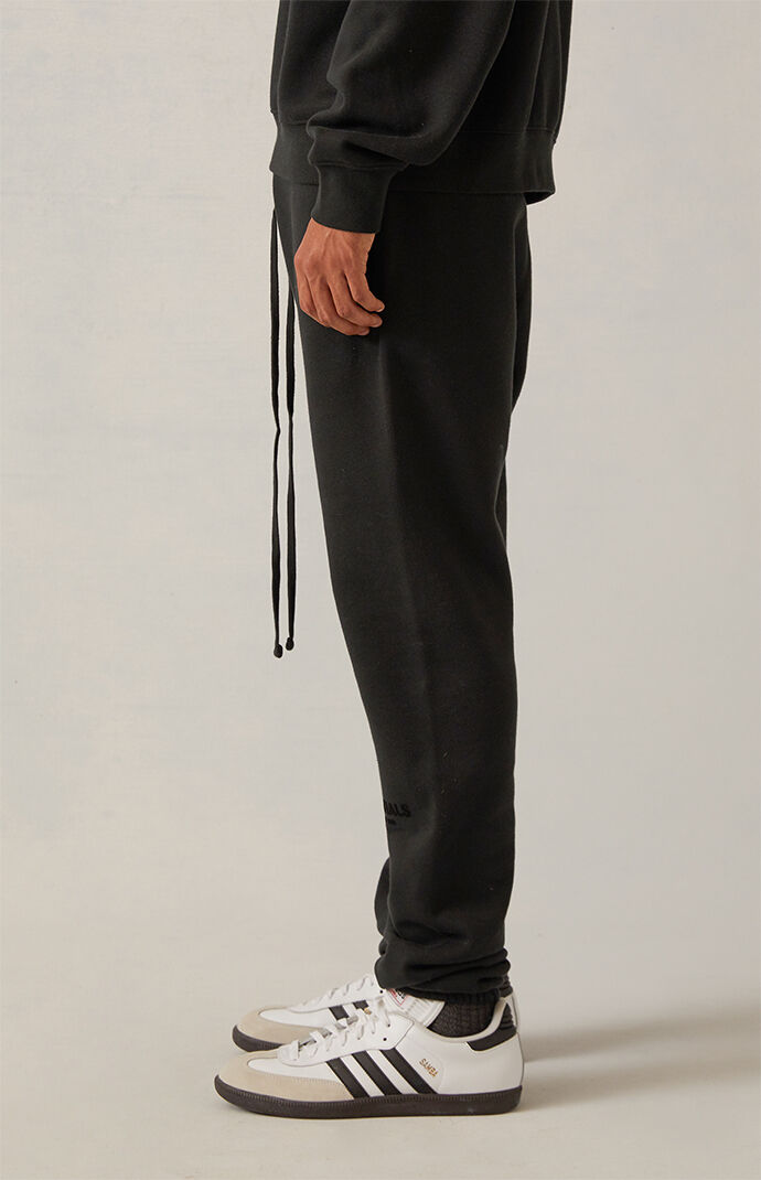 NWT ESSENTIALS FEAR OF GOD Black Stretch Limo Sweatpants S/L FOG Men's Pants 