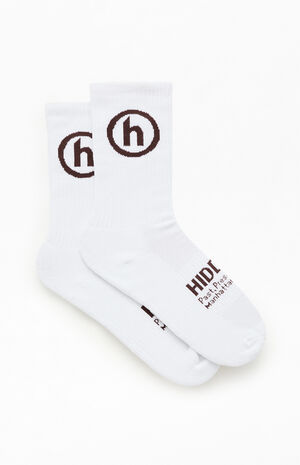 Brown&nbsp;& White Classic Crew Socks image number 2
