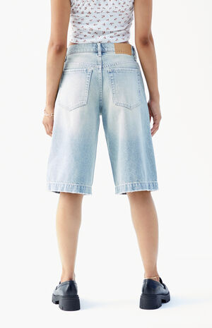 Light Indigo Extreme Denim Jorts image number 4