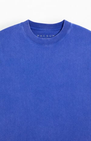Blue Premium Cropped T-Shirt image number 2