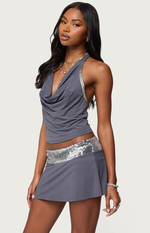 Briella Cowl Neck Halter image number 2