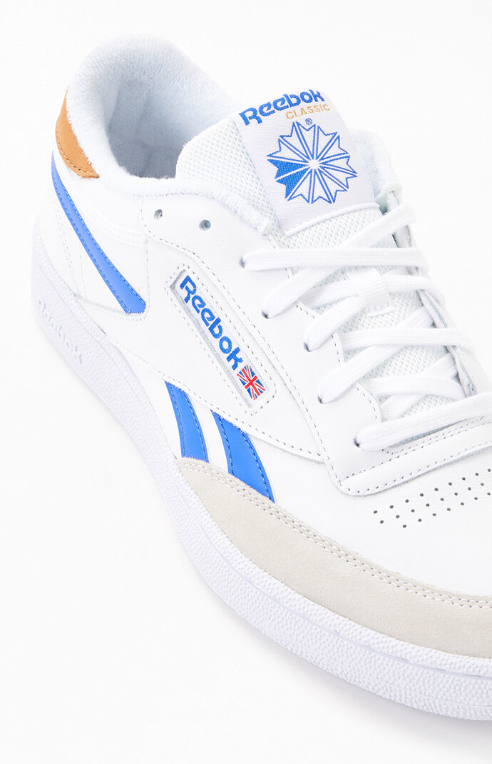 White & Blue Club C Revenge Shoes