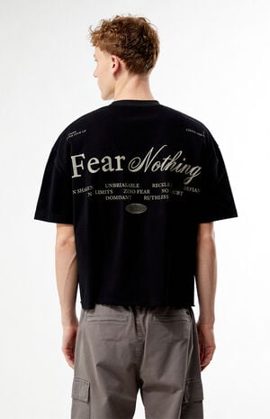 Fear Nothing Cropped Boxy T-Shirt image number 4