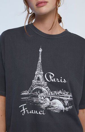 Paris France Oversized T-Shirt image number 2