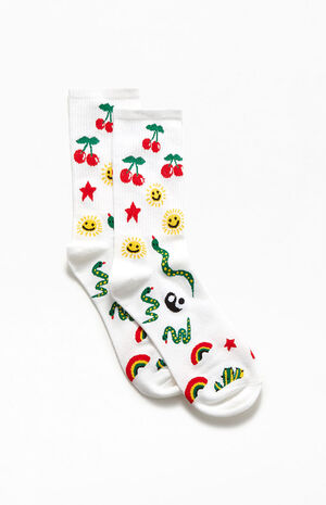 Art Doodles Crew Socks image number 2