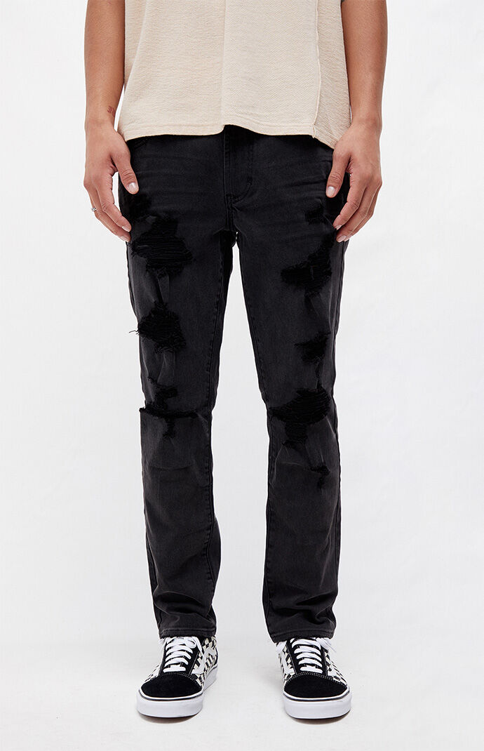 Pacsun drop skinny black cheap jogger pants