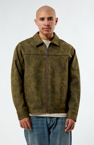 Faux Leather Textured Jacket image number 1