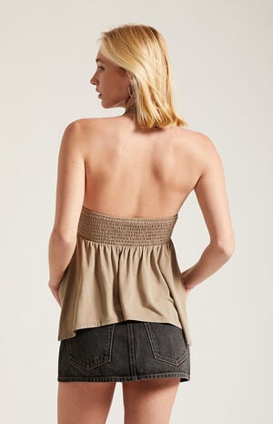 Tate Grommet Halter Babydoll Top image number 5