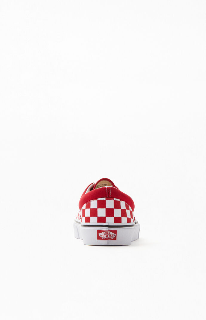 Red checkerboard hotsell vans platform