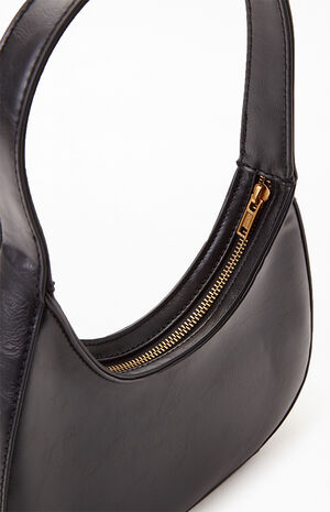 Black Faux Leather Purse image number 3