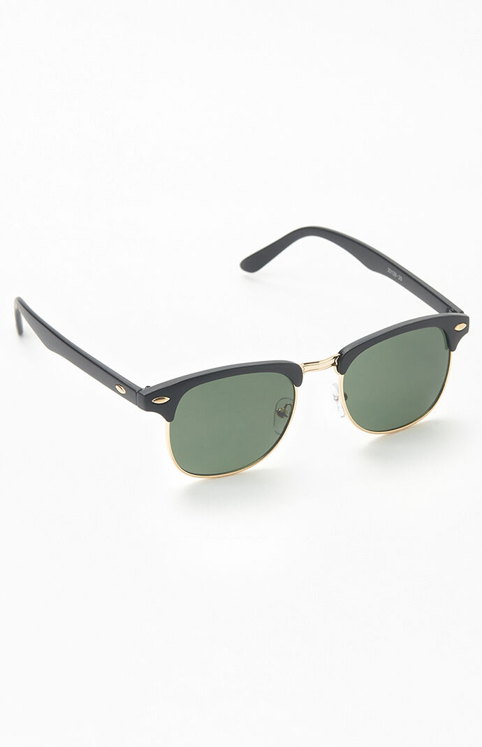 Fifty-Fifty Black & Gold Sunglasses