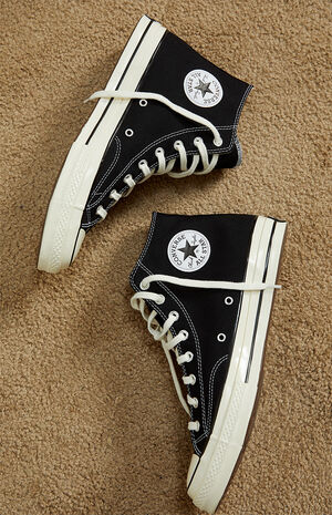 Chuck Taylor Black & White High Top Shoes image number 3