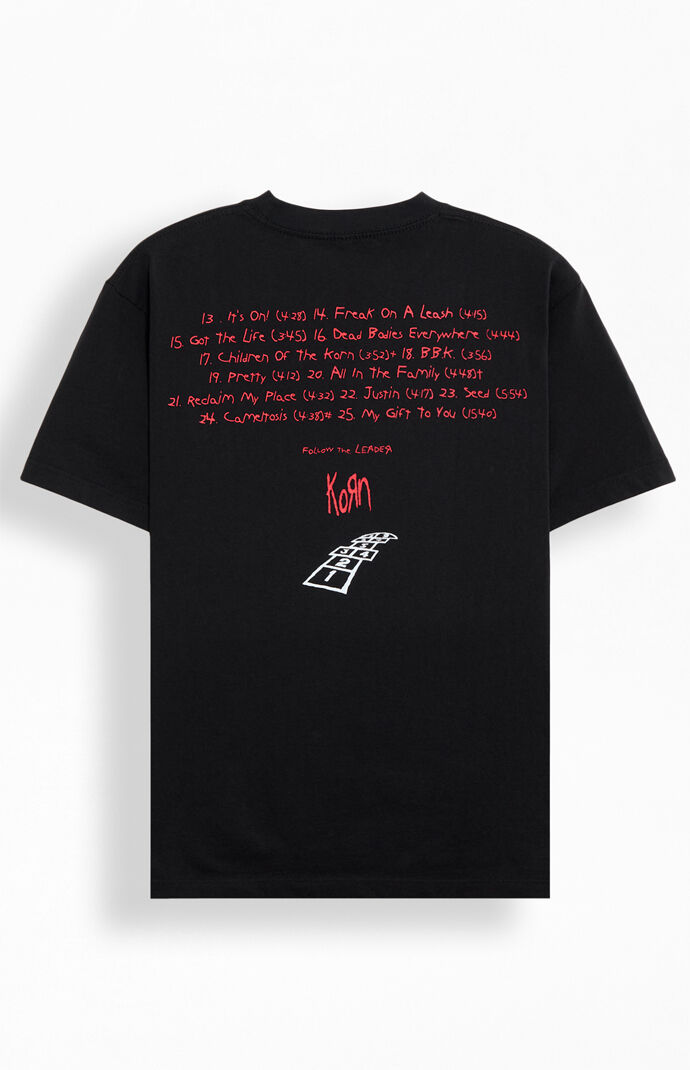 KORN FOLLOW The LEADER 25周年 Tシャツ KORN 