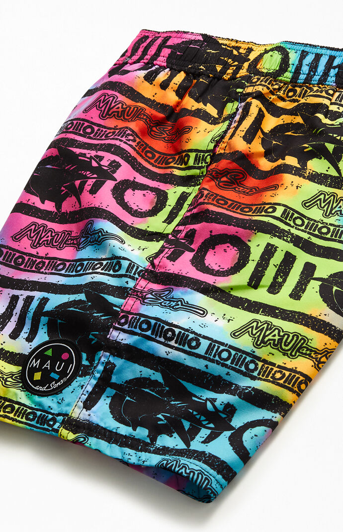Twisted Script 17" Swim Trunks