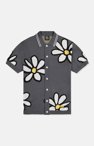 Asphalt Daisy Short Sleeve Polo Cardigan image number 1