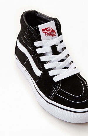 Kids Black & White Sk8-Hi Shoes image number 8