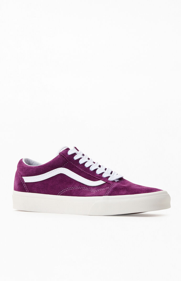 Vans Purple Pig Suede Old Skool Shoes 