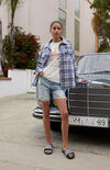 Plaid Oversized Shacket Plaid Oversized Shacket image number null