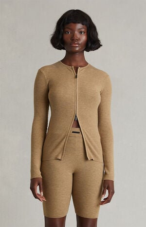 Women&rsquo;s Dune Ribbed Knit Biker Shorts image number 3