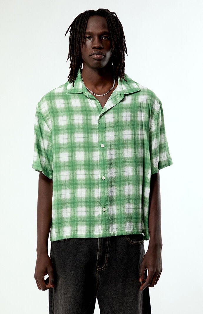Pacsun Green Plaid Hanson Short Sleeve Shirt | Pacsun