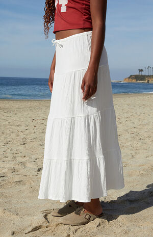 White Nadia Maxi Skirt image number 2