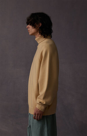 Sand Turtleneck Sweater image number 4