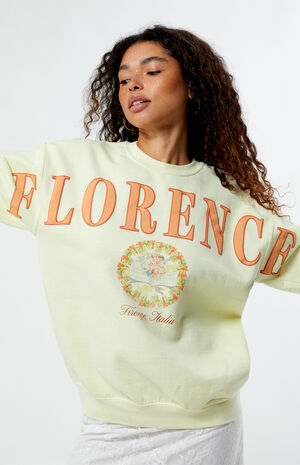Florence Angel Wreath Crew Neck Sweatshirt image number 2