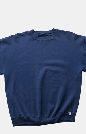 '90s Navy Russell Crewneck Sweatshirt image number 3