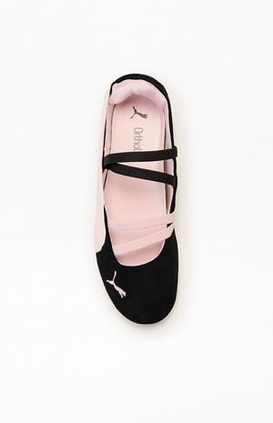 Women's Black & Pink Speedcat Ballet Sandals image number 5