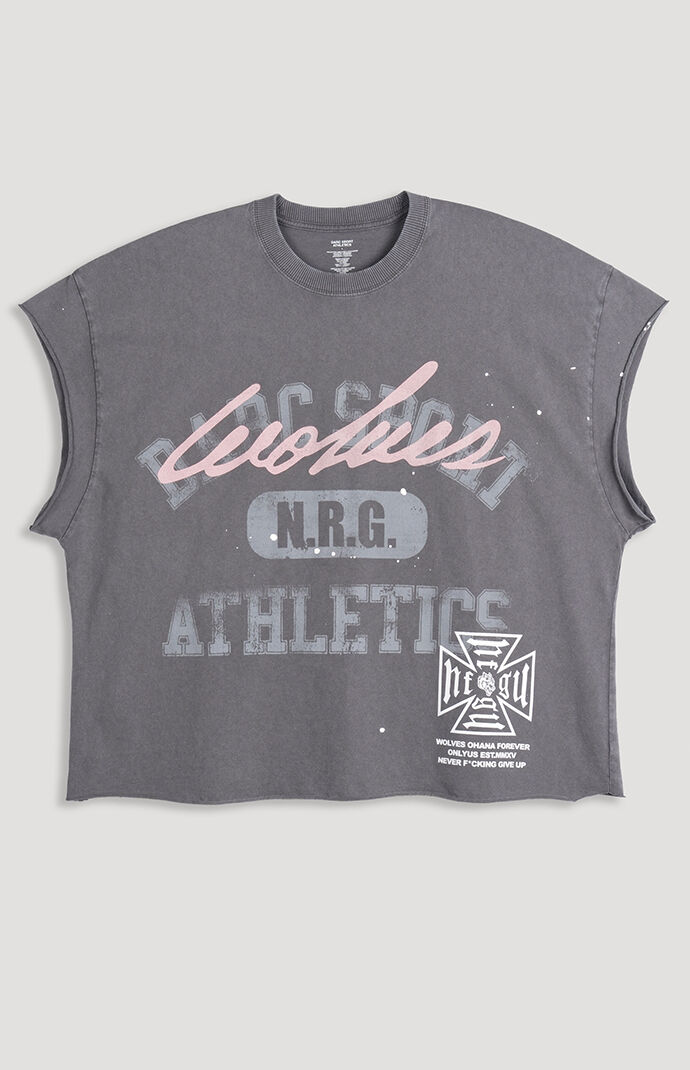 DARC SPORT ATHLETICS N.R.G. Grunge Cutoff Oversized T-Shirt | Pacsun