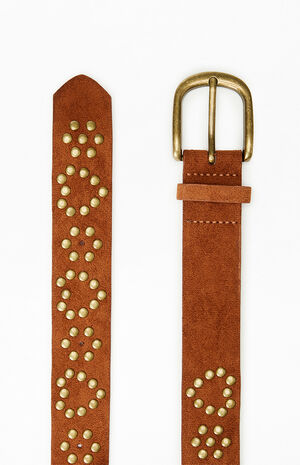 Faux Suede Studded Belt image number 2