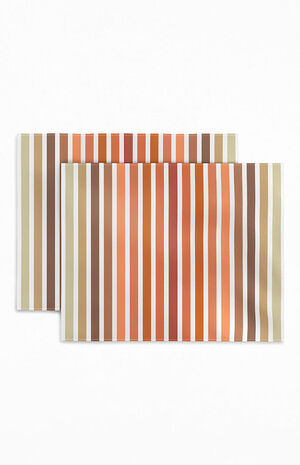 2 Pack Striped Placemats image number 1