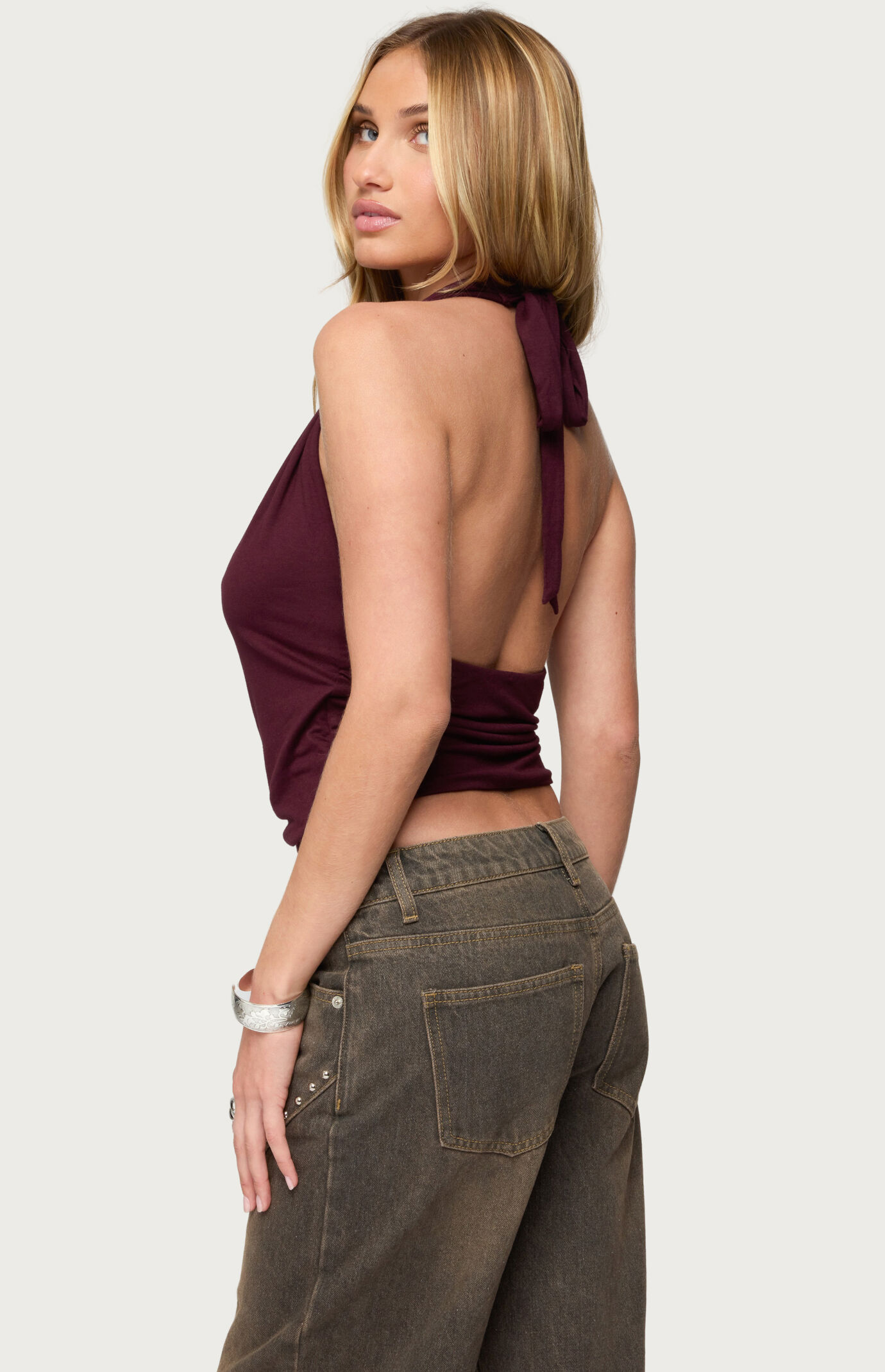 Edikted Addana Wrapped Halter Top