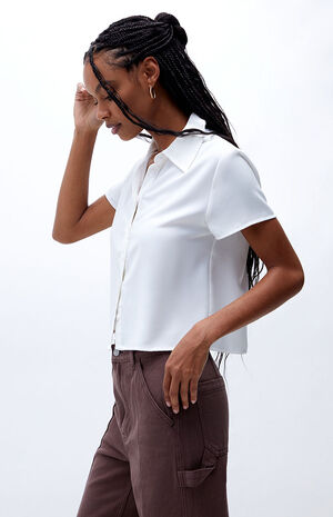 '90s Button Down Woven Top image number 2