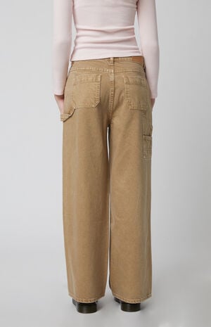 Khaki Baggy Carpenter Jeans Khaki Baggy Carpenter Jeans image number 4