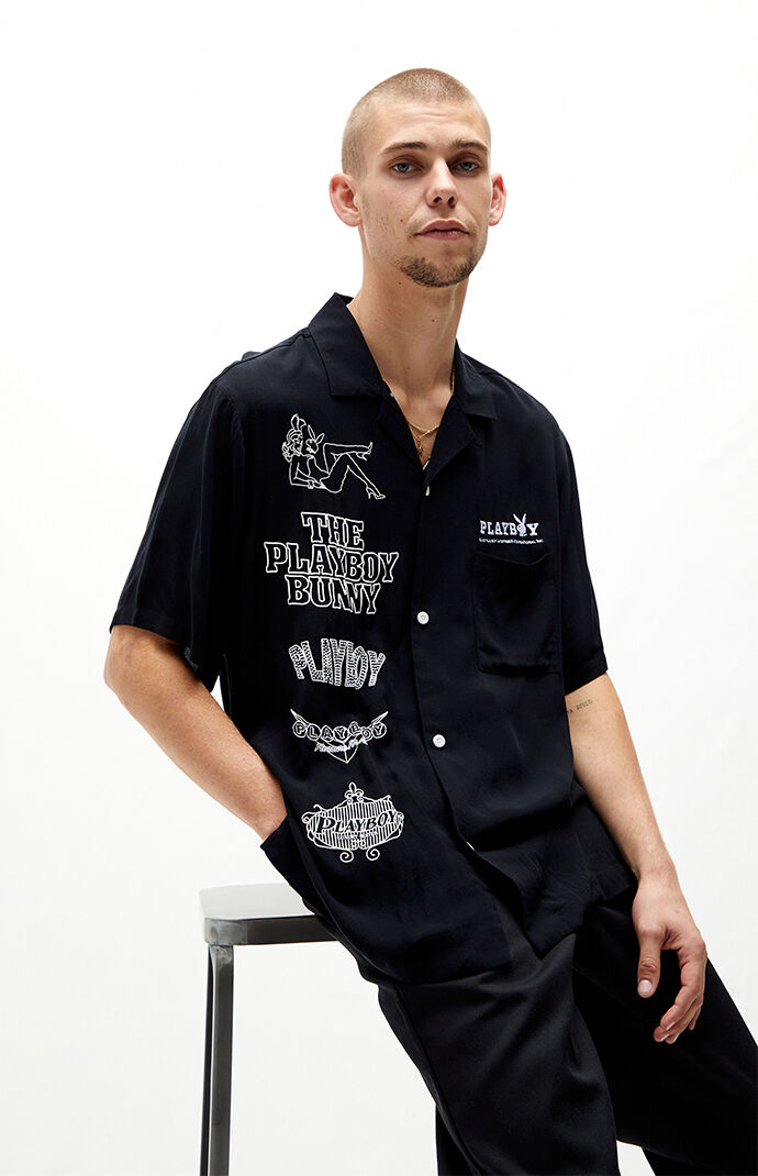 Playboy button up clearance shirt