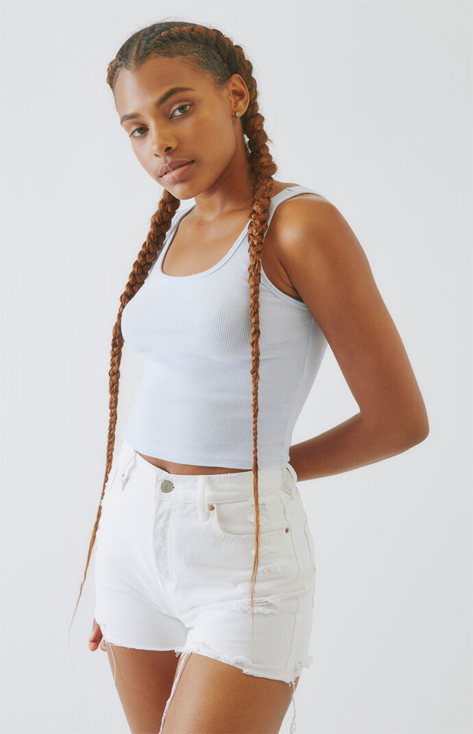 Acid Wash Blush Tank Top