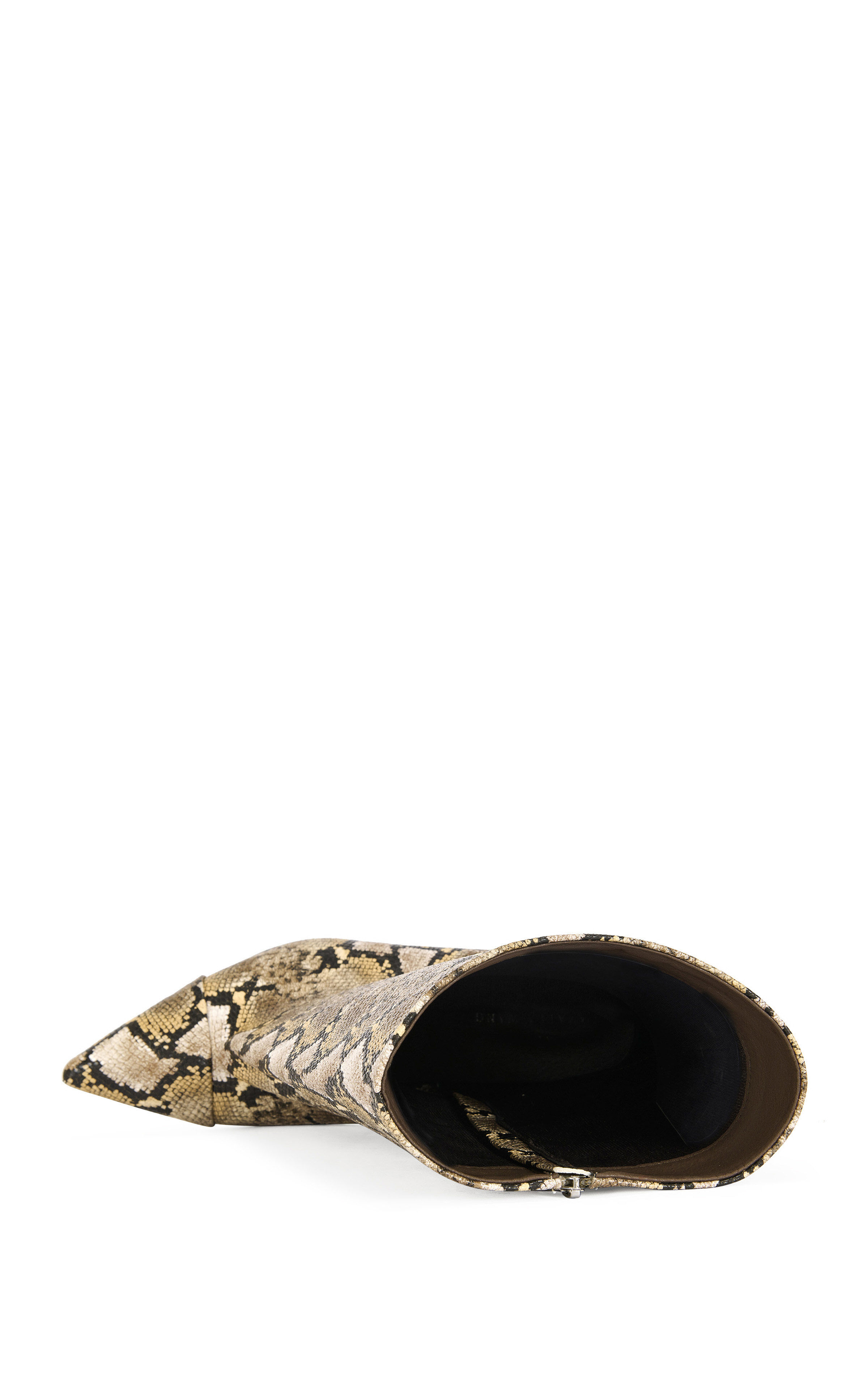 AZALEA WANG Women's Vinci Snake Wedge Booties