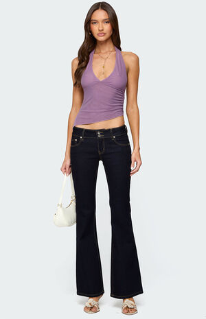 Rhett Asymmetric Hem Halter Top image number 2