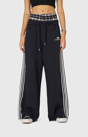 Double Waist Baggy Barrel Sweatpants image number 1