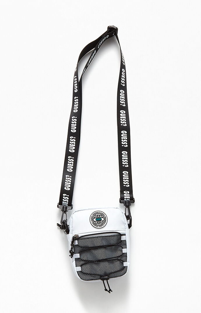 guess grey crossbody bag