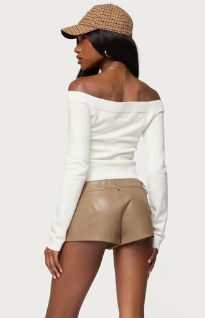 Leatrice Off Shoulder Knit Top image number 3