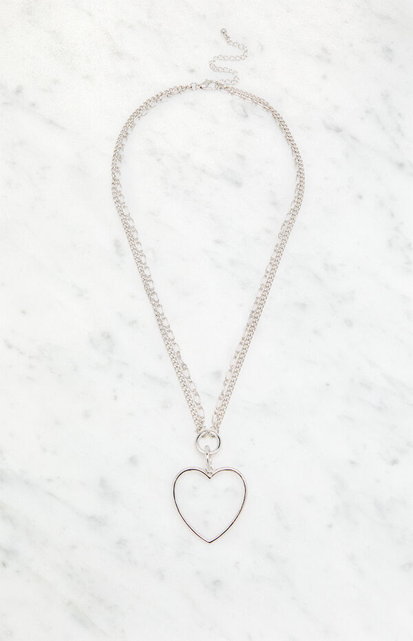 LA Hearts Chunky Cross Layered Necklace