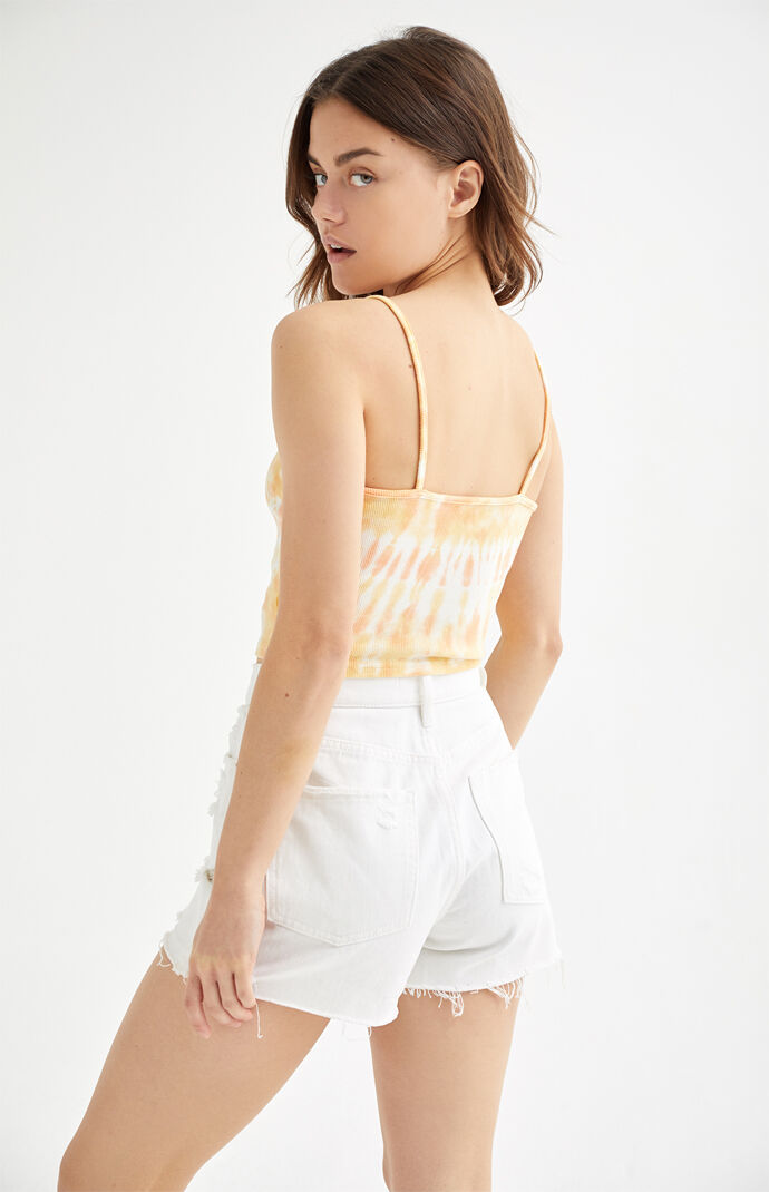 Tie-Dyed Coral Cami Top