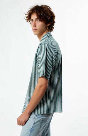 Embroidered Stripe Camp Shirt image number 3