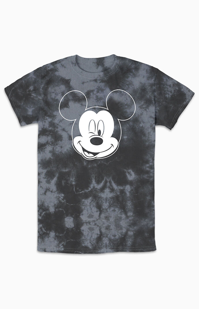 Women's Disney Mickey Mouse Wink T-Shirt In Charcoal - Size XL