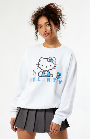 Hello Kitty Phone Graphic T-Shirt image number 1