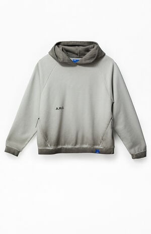 Active Gray Heavyweight Raglan Oversized Fleece Hoodie